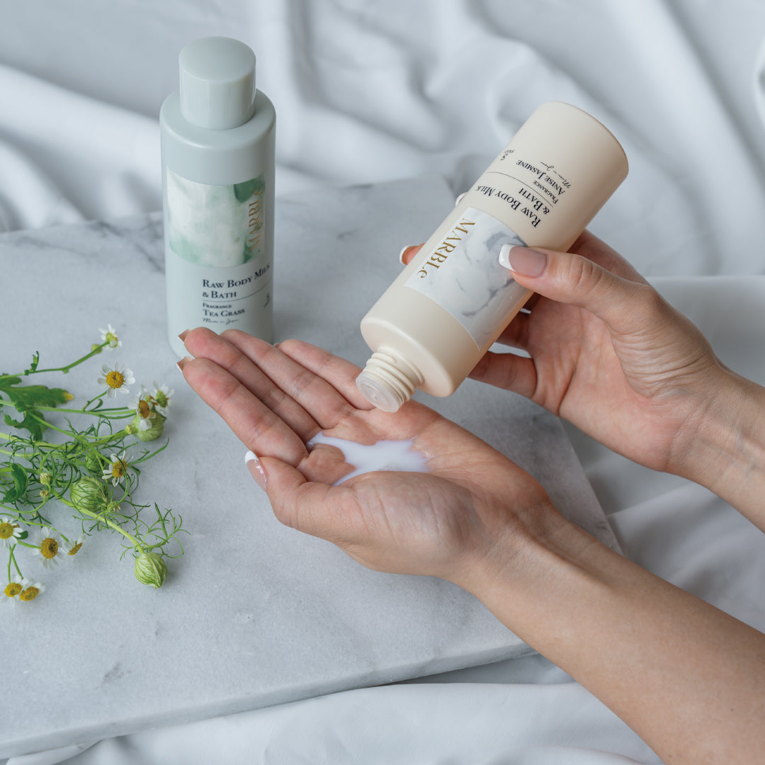 CLAY & SCRUB BODY WASH+RAW BODY MILK & BATH(ANISE JASMINEの香り)