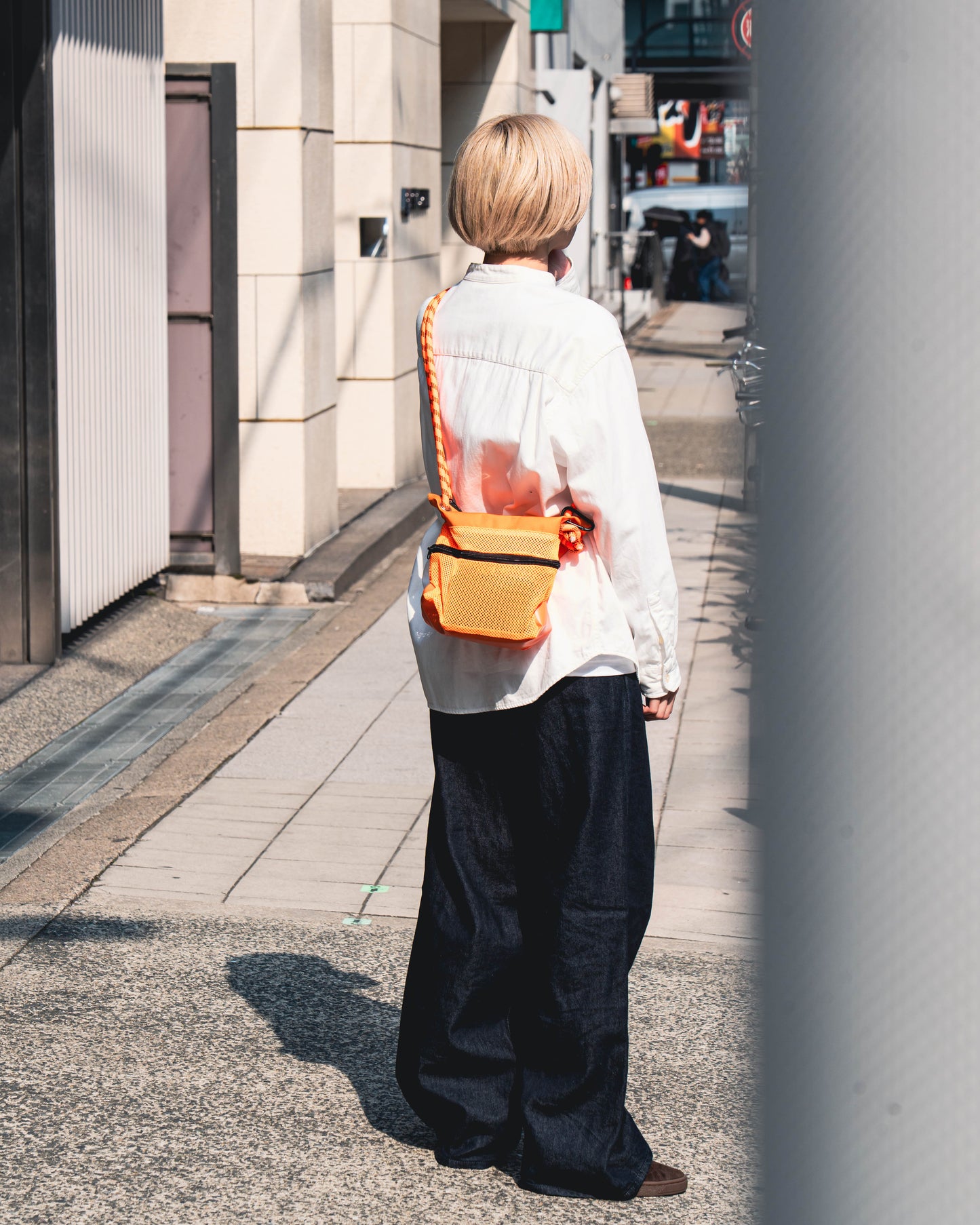 CYCLE MESH MINI BAG (ORANGE)