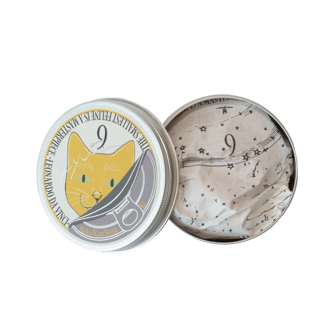 《数量限定》 ネコ缶SOAP《Ki》&猫巾着セット