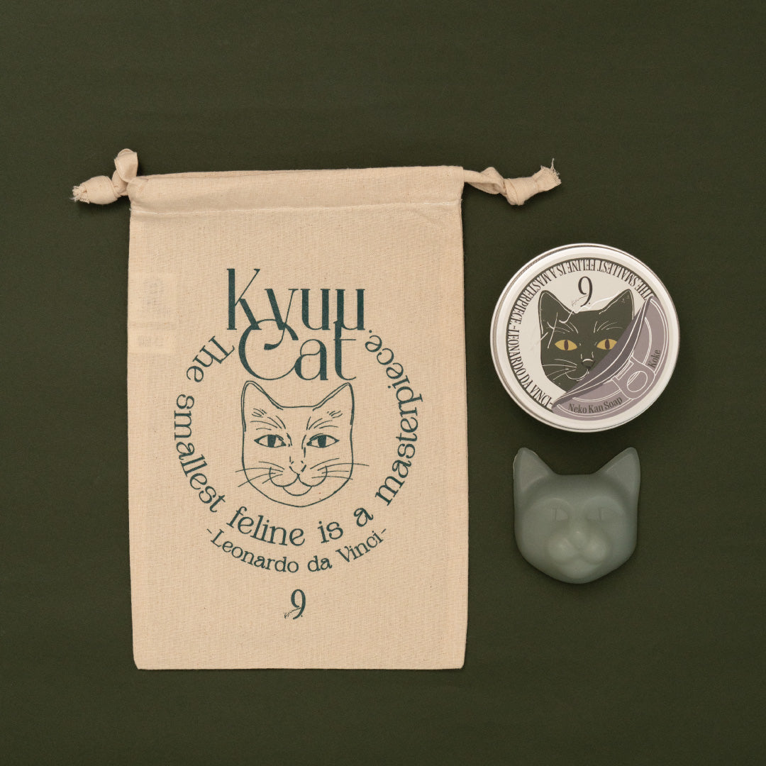 《数量限定》 ネコ缶SOAP《Koke》&猫巾着セット