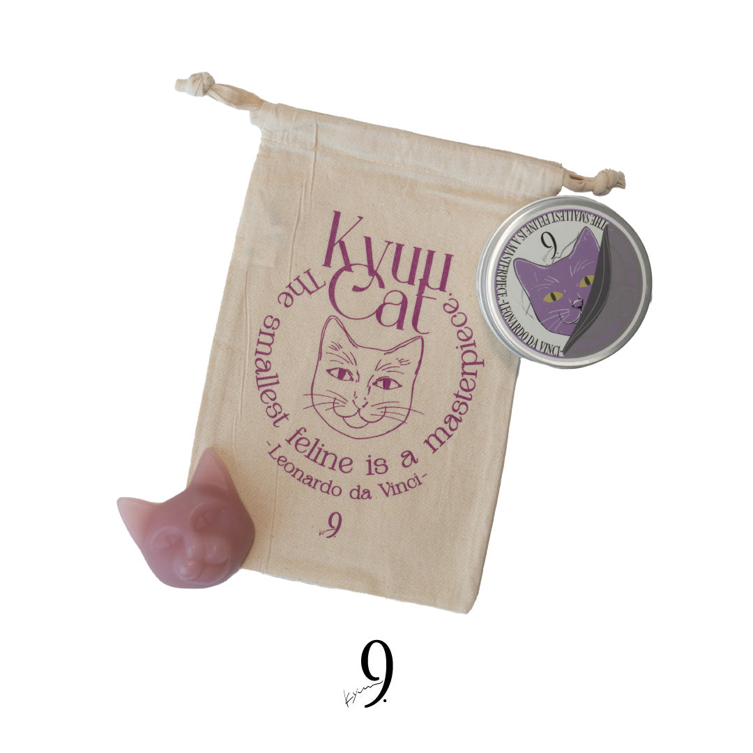 《数量限定》 ネコ缶SOAP《fuji》&猫巾着セット