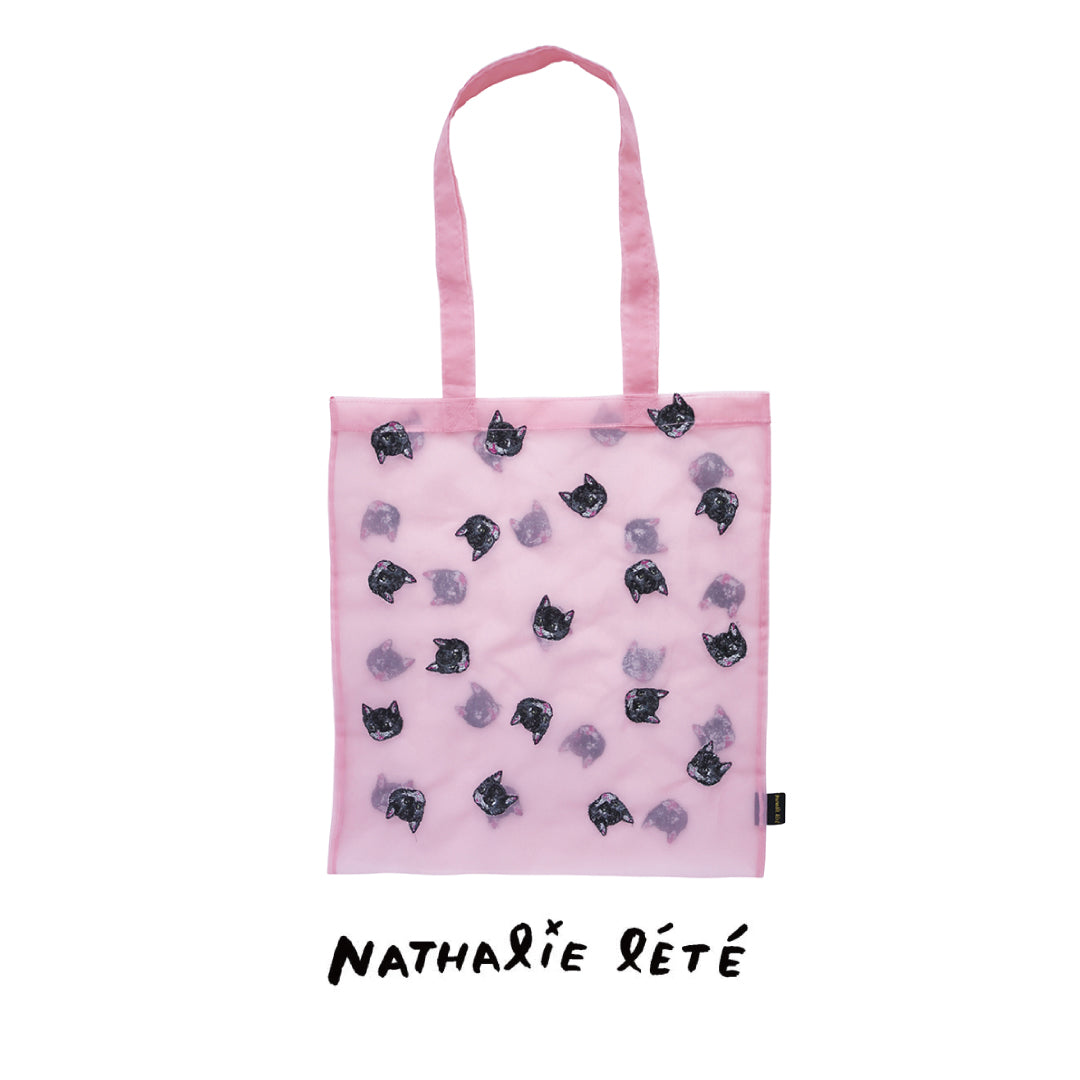Nathalie Lete〉Organdy Tote bag Black cat – F.room ONLINE STORE