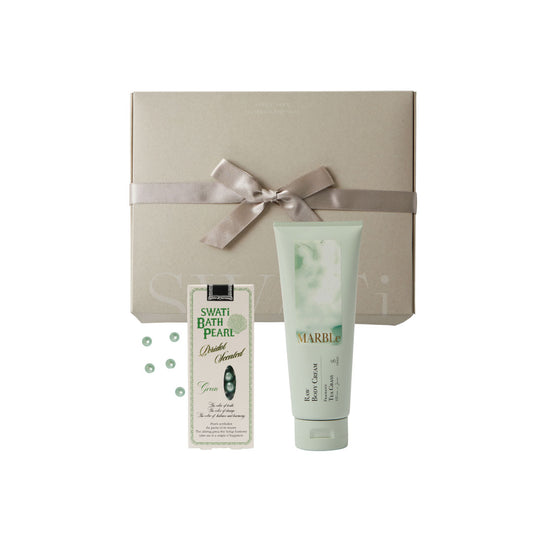 【F.room限定】SWATi GIFT BOX/入浴料(ｸﾞﾘｰﾝ)&ﾎﾞﾃﾞｨｸﾘｰﾑ