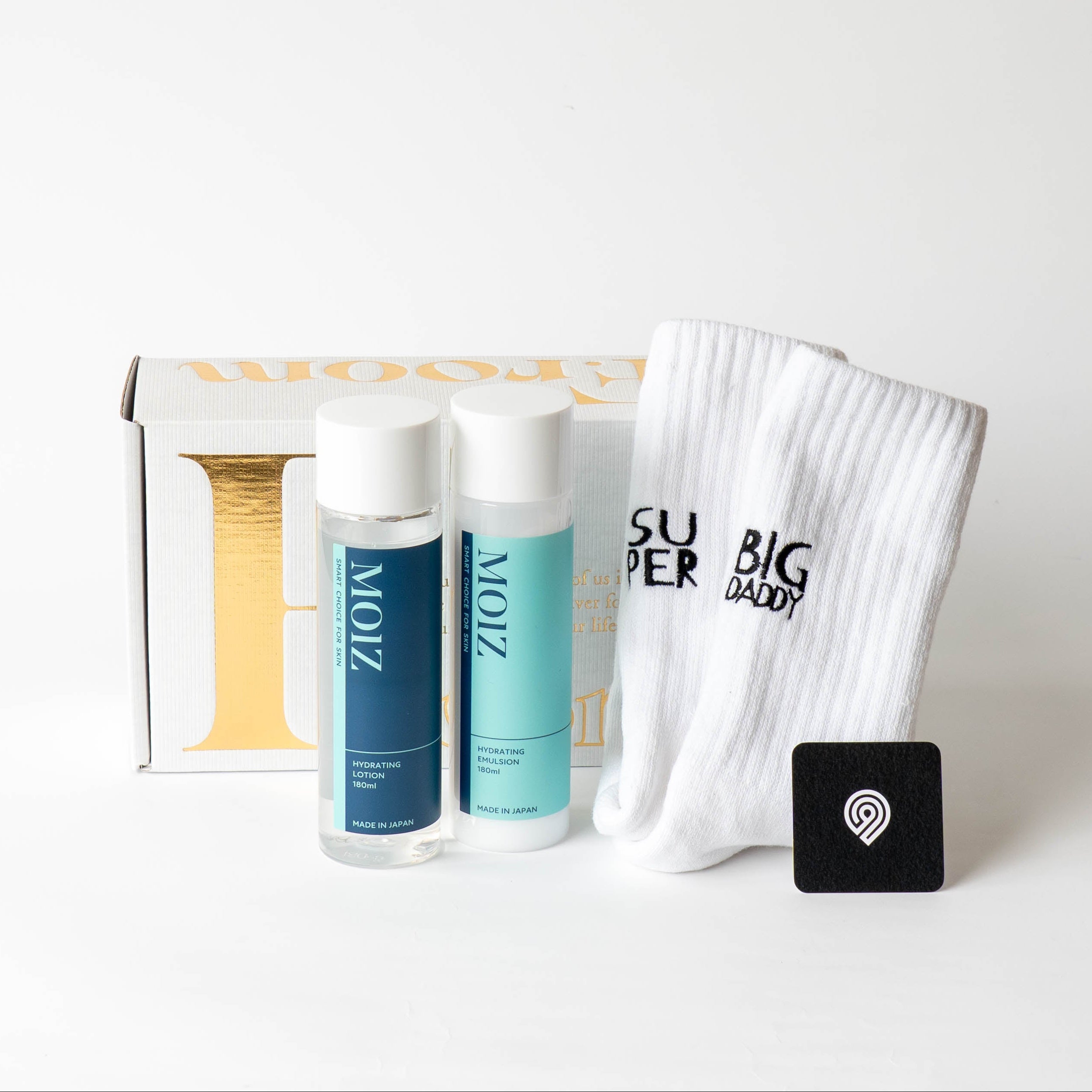 父の日限定】MOIZ SKIN CARE SET ＆ PAPA'S SOCKS ギフトセット – F