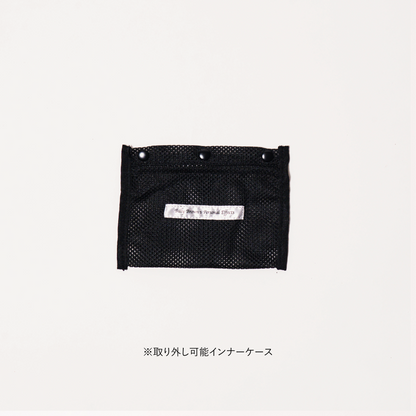 CYCLE MESH MINI BAG  (BLACK)
