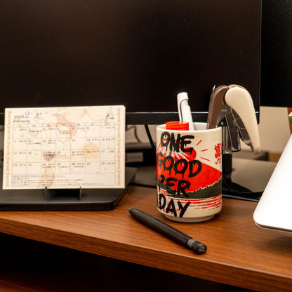 TC,FUJI　湯呑み　(AKA)