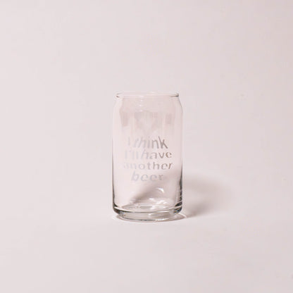 DRUNK BEER GLASS (WHITE)