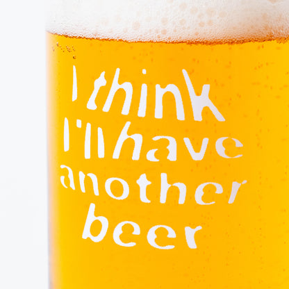 DRUNK BEER GLASS (WHITE)