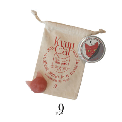 《数量限定》 ネコ缶SOAP《Beni》＆猫巾着セット