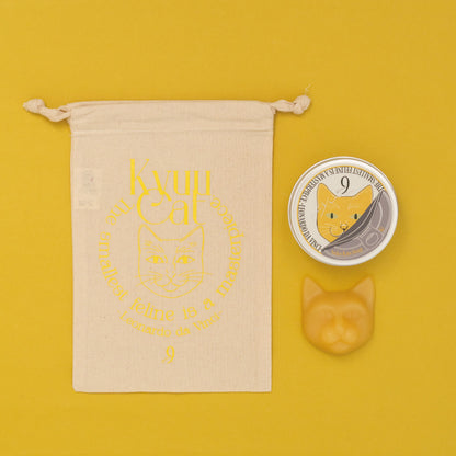 《数量限定》 ネコ缶SOAP《Ki》＆猫巾着セット