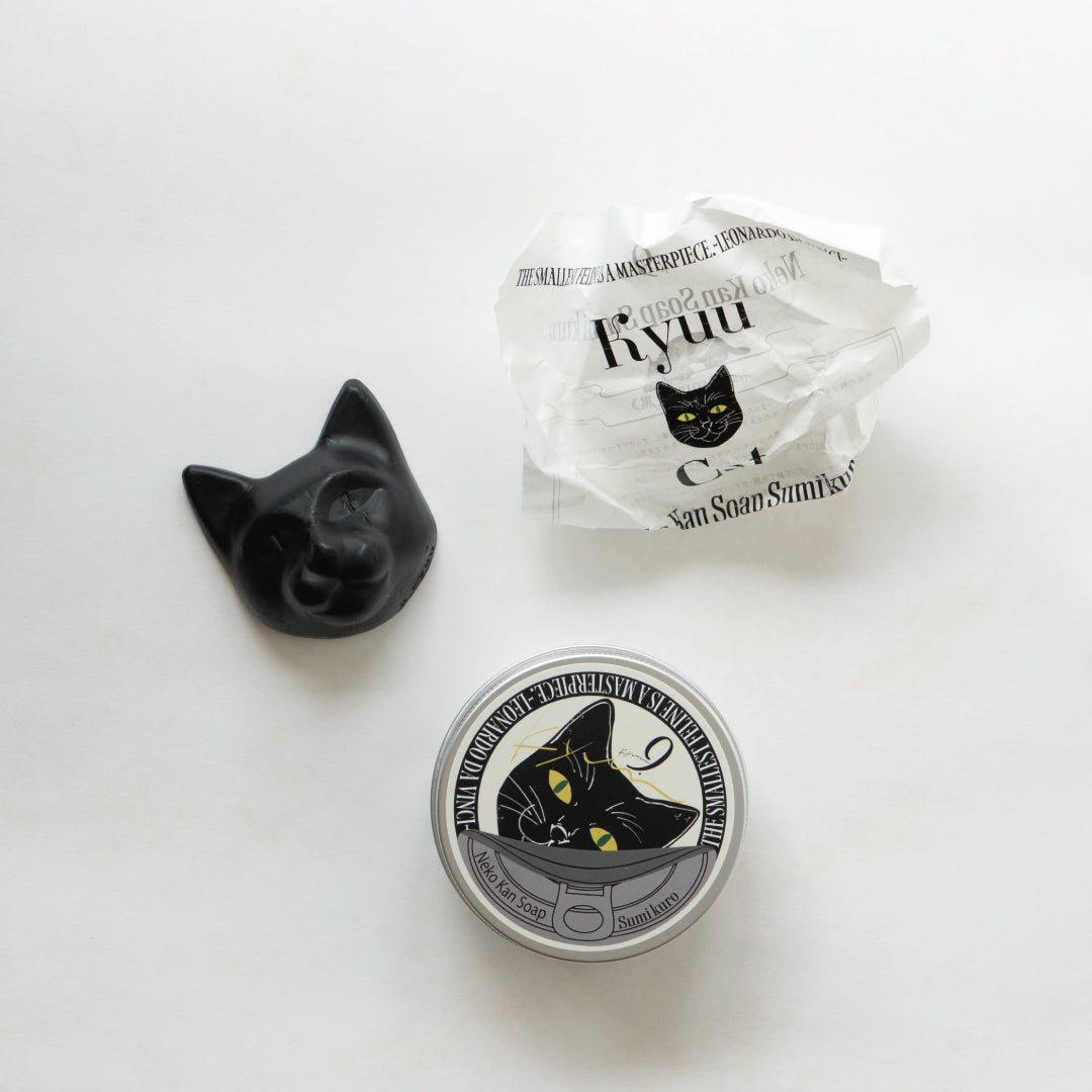 ムム印のねこ缶出品 ネコ缶SOAP《炭黒》 – F.room ONLINE STORE