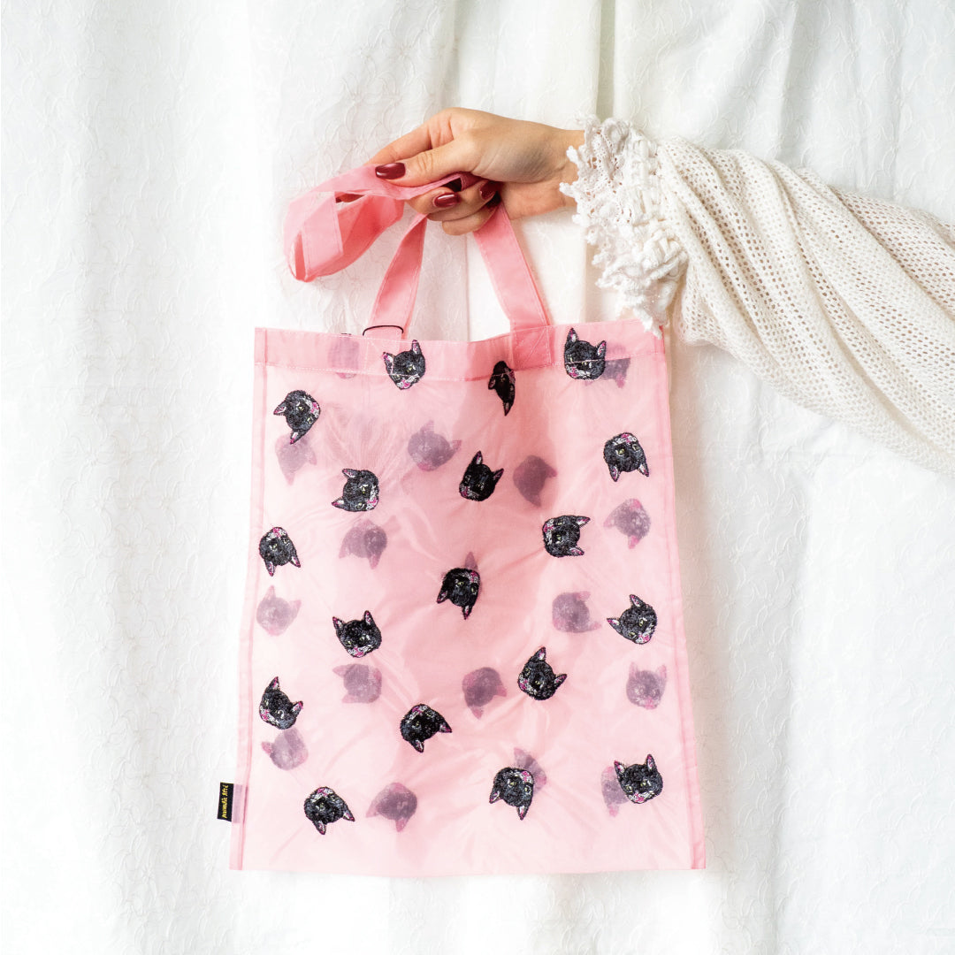 Nathalie Lete〉Organdy Tote bag Black cat – F.room ONLINE STORE