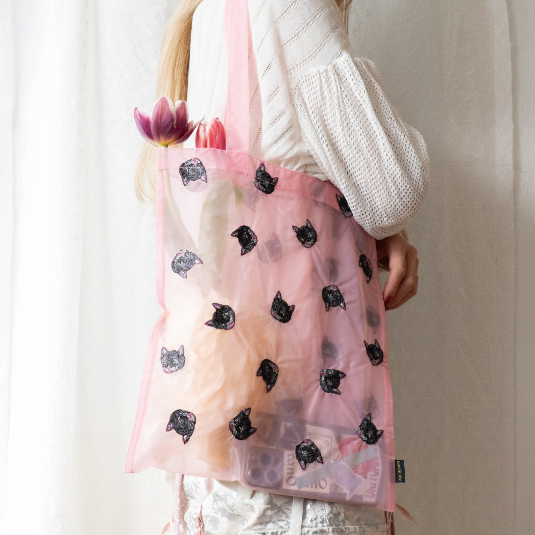 ODETTE  CAT BAG  未使用タグ付き SWEEP LOST CAT BAG（PINK × BLACK LOGO） - The Tastemakers & Co