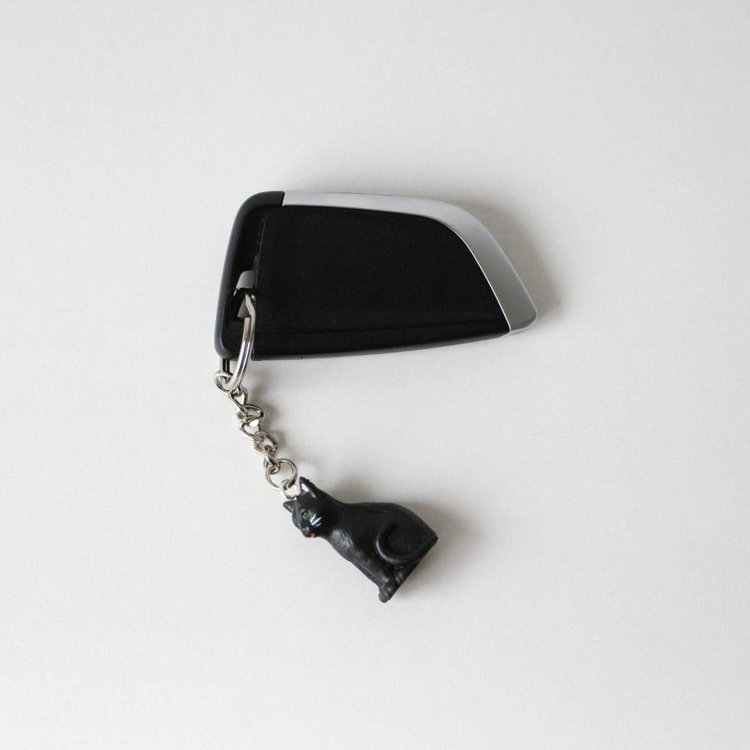 〈ALFRED FISCHER〉K/R Sitting Cat Black