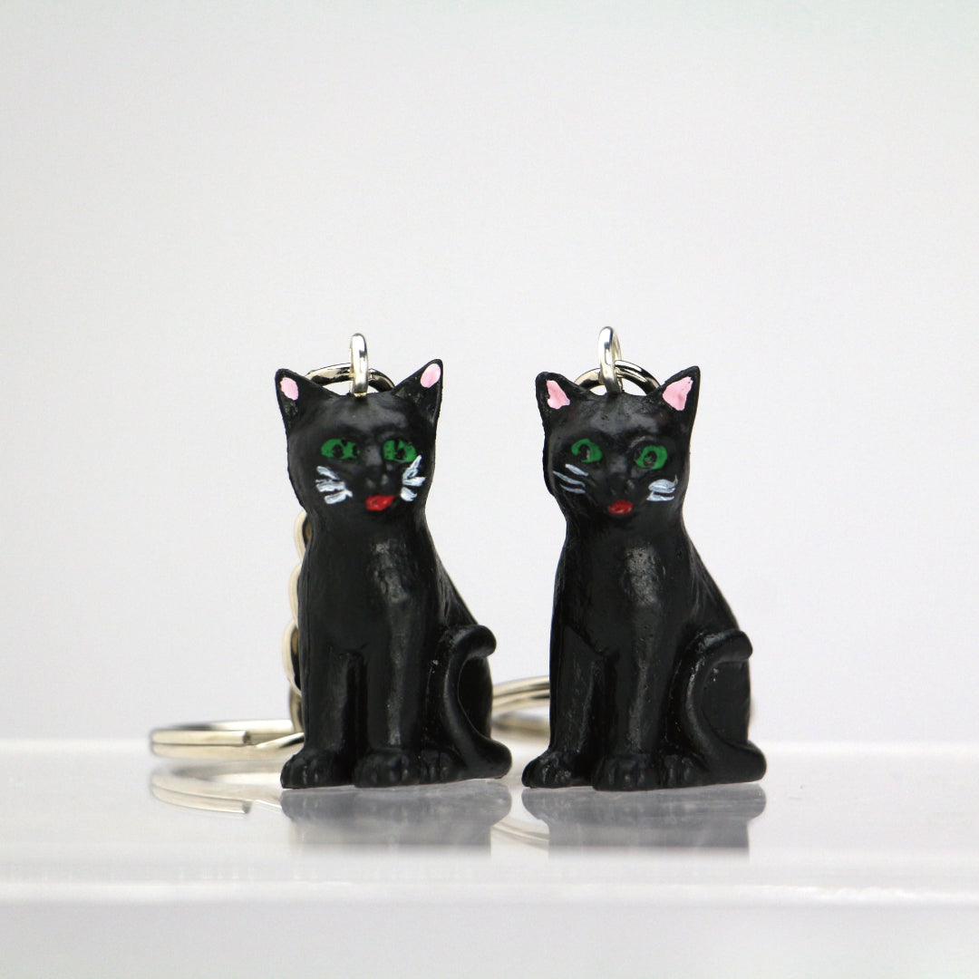 〈ALFRED FISCHER〉K/R Sitting Cat Black