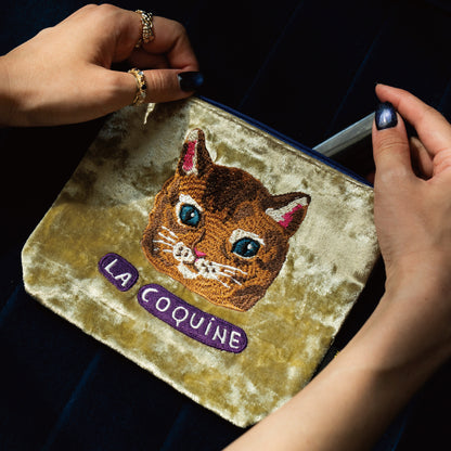 〈Nathalie Lete〉Velour pouch Maya