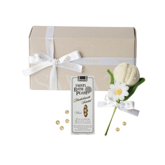 SWATi BATH PEARL & 미니 부케 박스 S (White)