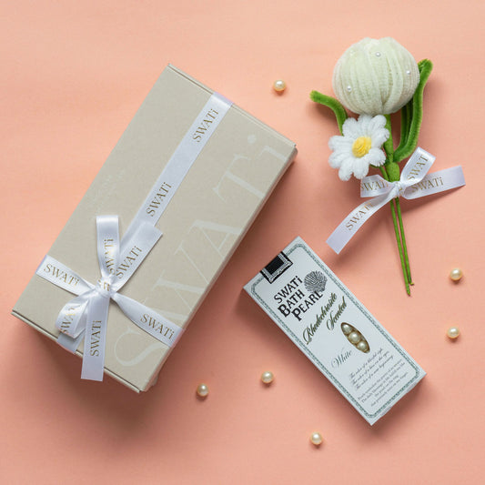 SWATi BATH PEARL & Mini Bouquet Box S (White)