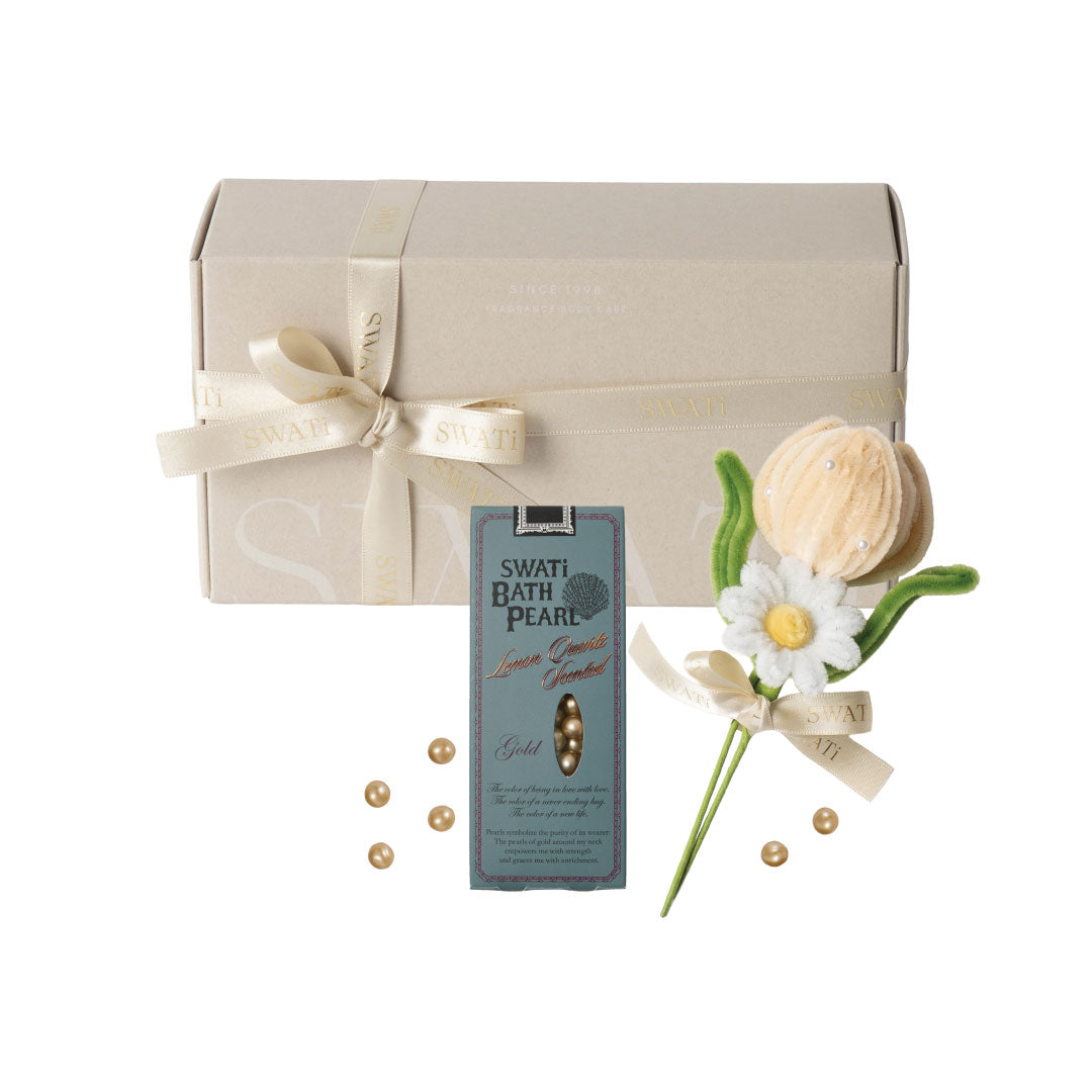 SWATi BATH PEARL & Mini Bouquet Box S (Gold)