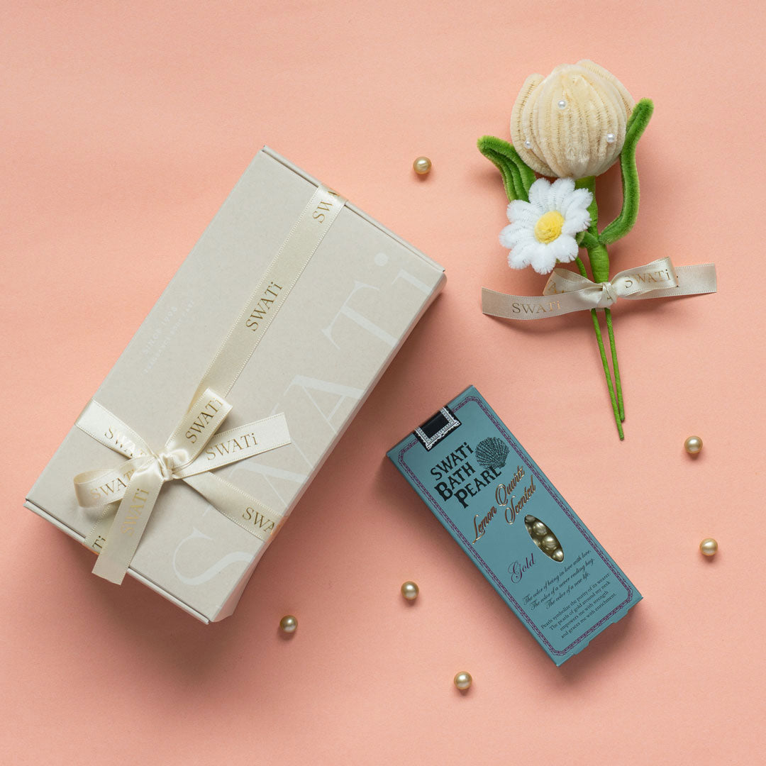 SWATi BATH PEARL & Mini Bouquet Box S (Gold)