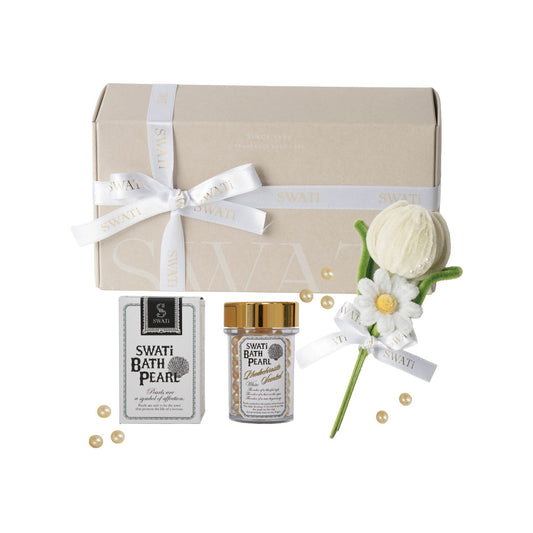 SWATi BATH PEARL & 미니 부케 박스 M (White)