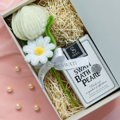 SWATi BATH PEARL & 미니 부케 박스 M (White)