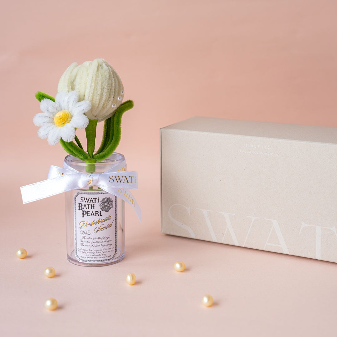 SWATi BATH PEARL & 미니 부케 박스 M (White)