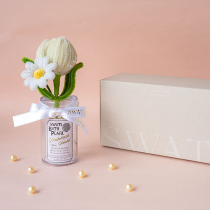 SWATi BATH PEARL & 미니 부케 박스 M (White)