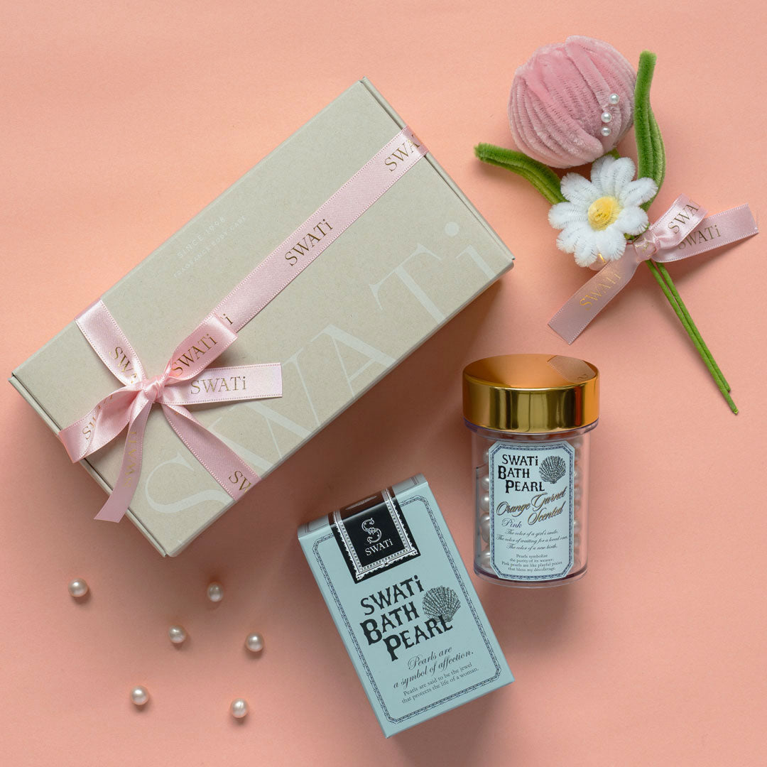 SWATi BATH PEARL & 미니 부케 박스 M (핑크)
