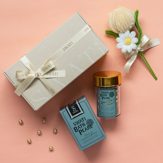 SWATi BATH PEARL & Mini Bouquet Box M (Gold)