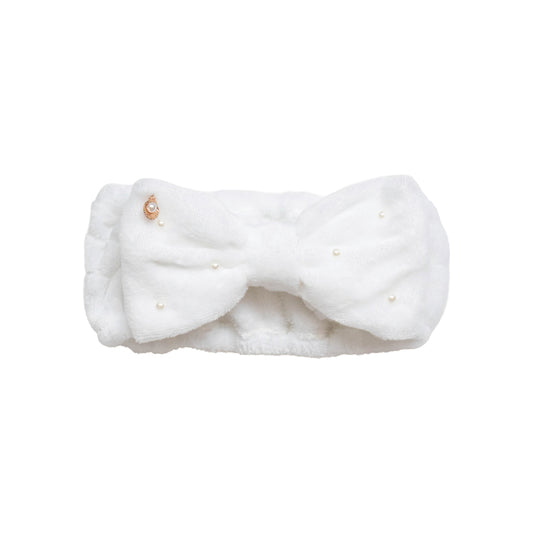 SWATi Pearl Hair Band & Clear Pouch（Pearl White)