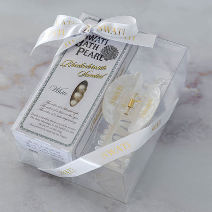 SWATi BATH PEARL® & HAIR ACCESSORY（WHITE）