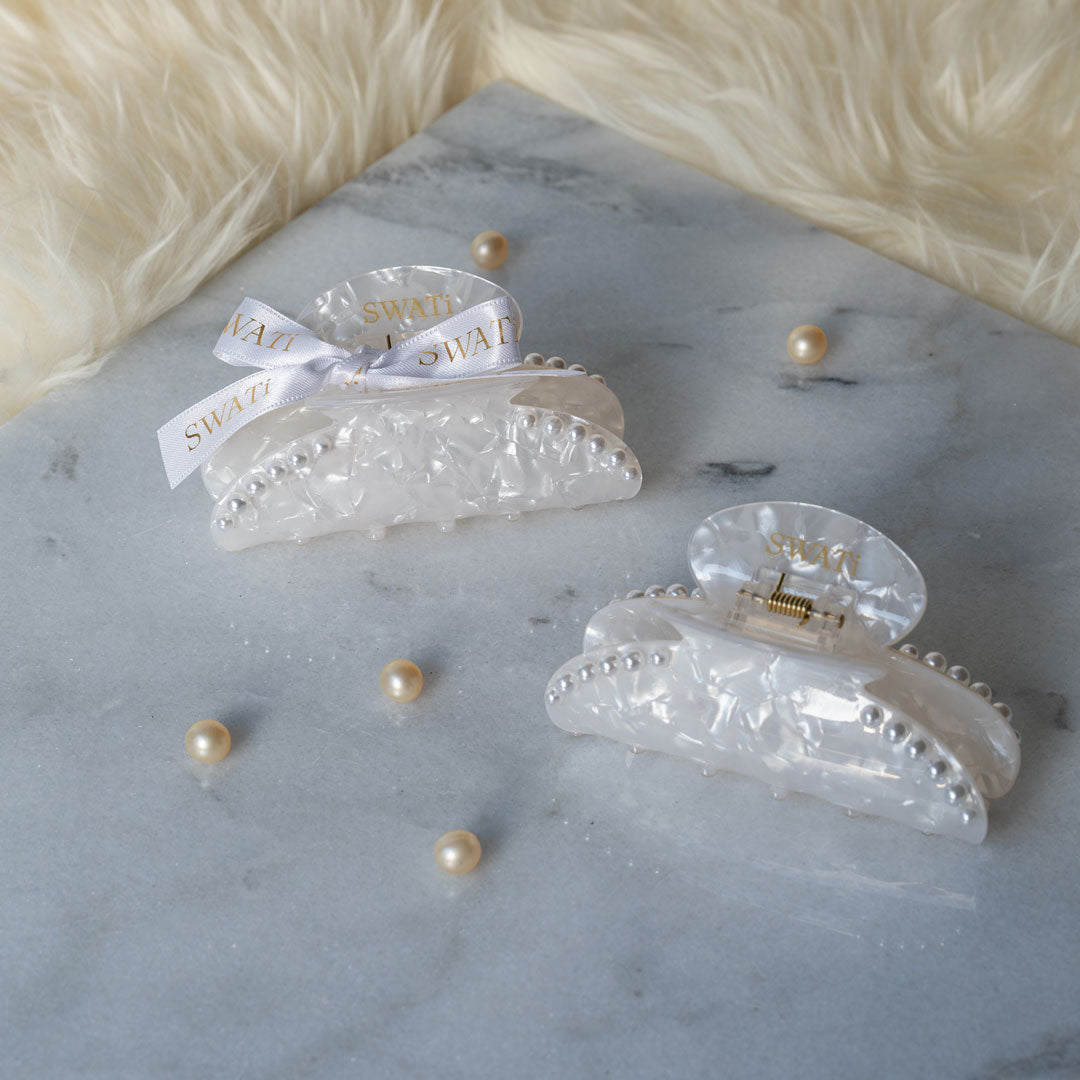 SWATi BATH PEARL® & HAIR ACCESSORY（WHITE） – F.room ONLINE STORE